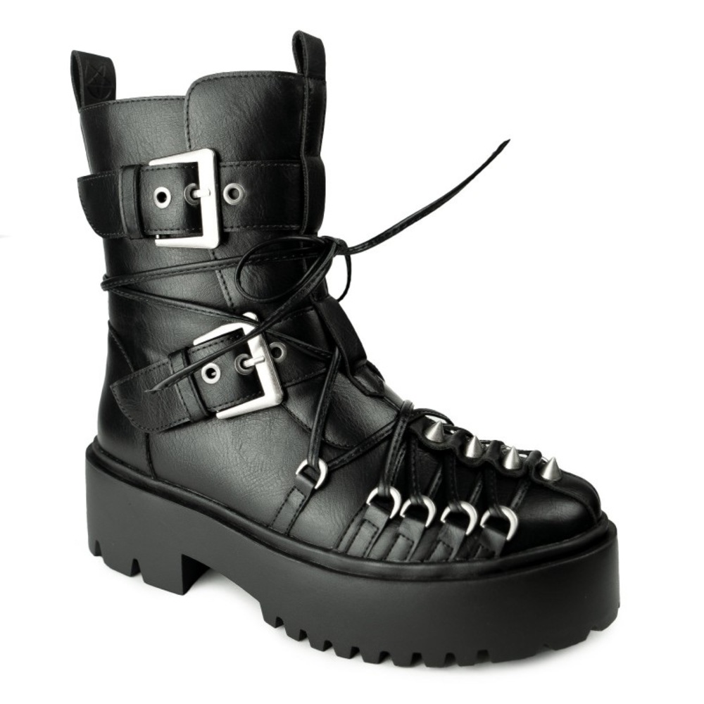 Killstar Disaster Boots US Size 6